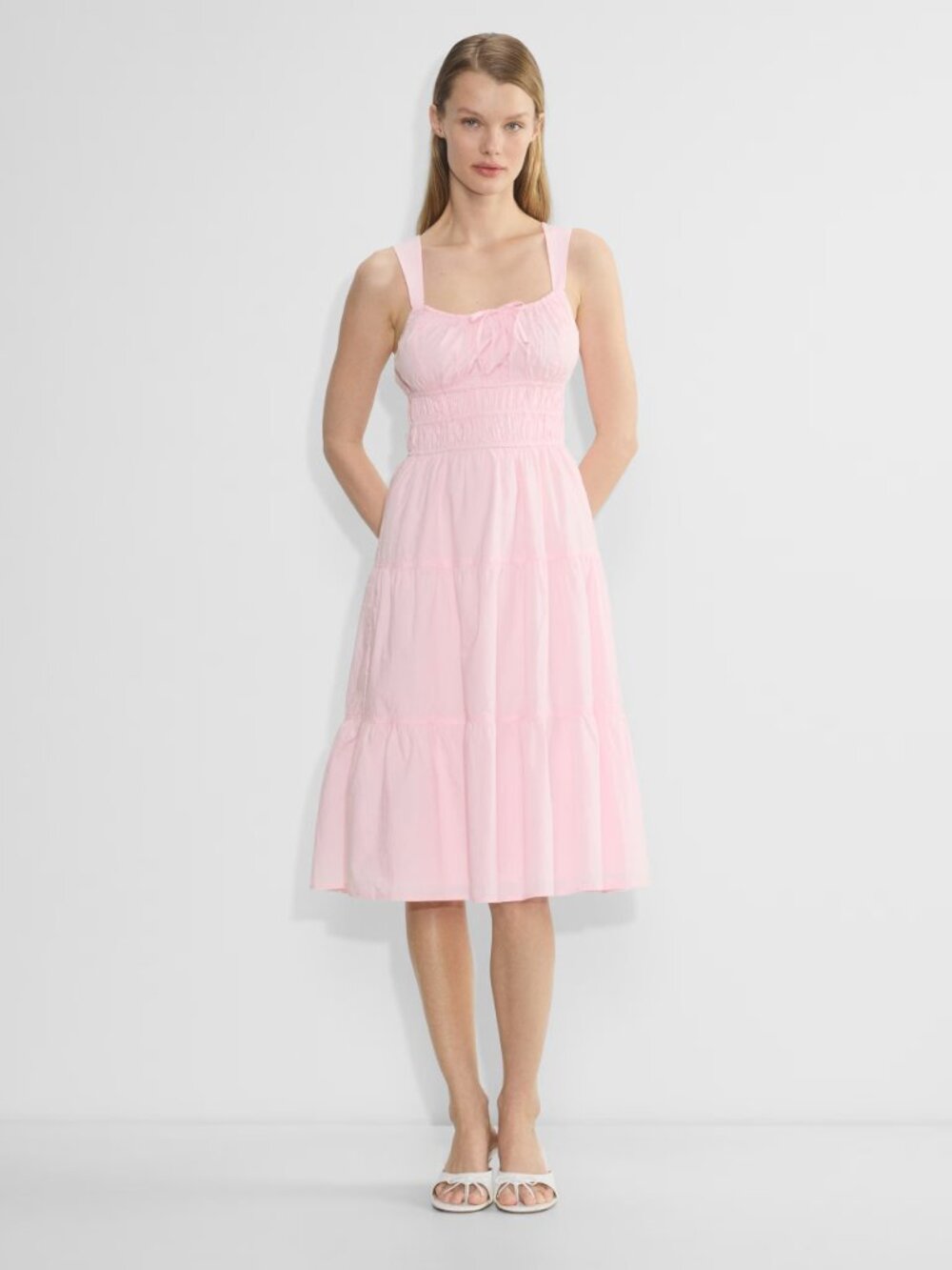 Aritzia Sunday Best Martine Poplin Midi Dress
